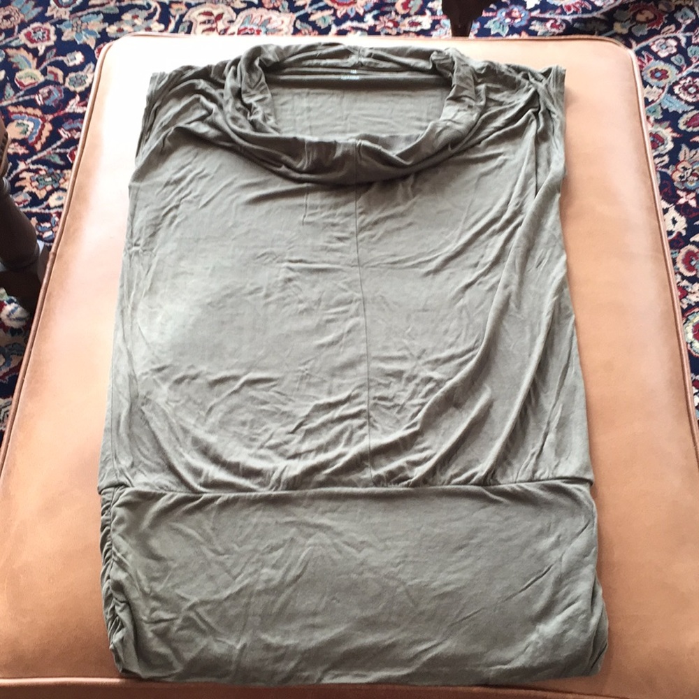 Olive cowl neck T